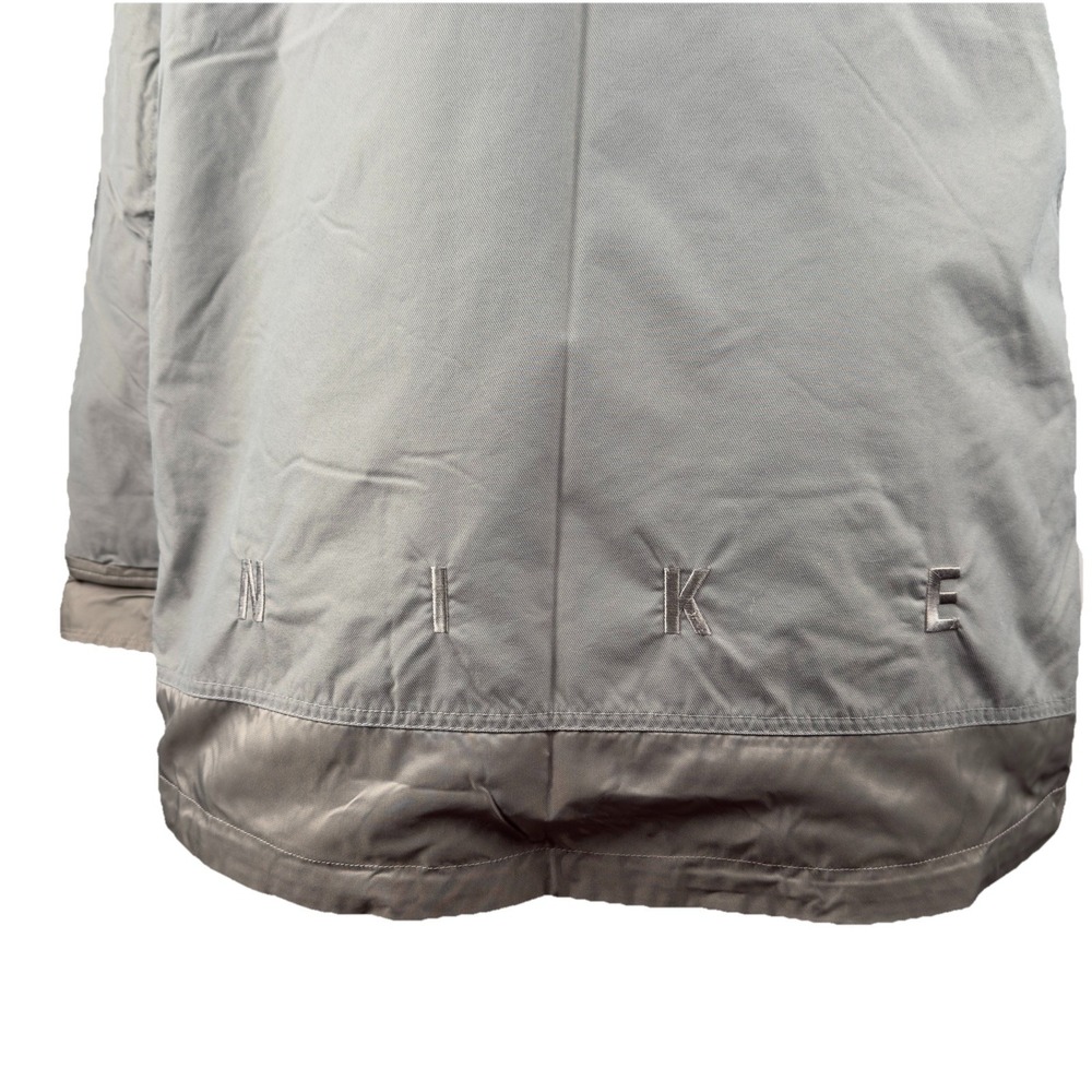 Vintage 1990's Nike Men's Gray/Taupe Hooded Full Zip Windbreakers Jacket Size L - Picture 5 of 16